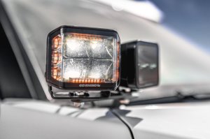 Toyota Sequoia Light Mounts - Front - Go Rhino - XE Hood Hinge Cube - Textured Black - `22-`23 Toyota Sequoia Light Mounts - Front - Go Rhino - XE Hood Hinge Cube - Textured Black - `22-`23